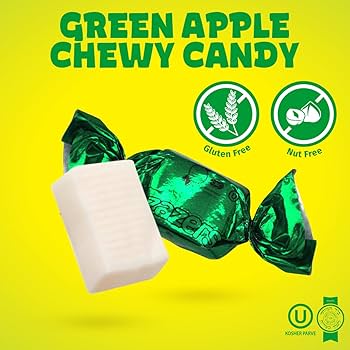FLAVORS グリーンアップルゼリー フレーバーズ Amazon.com : Zazers Green Apple Chewy Taffy Candy - 1-Pound